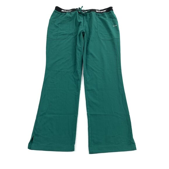 Grey's Anatomy Active Drawstring Scrub Pants Size XL Womens Dark Solid Green - Picture 1 of 5